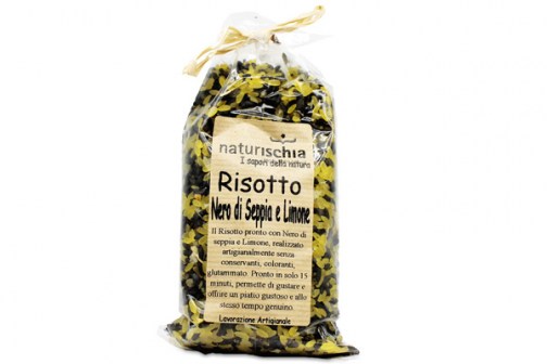 Risotto al nero di seppia e limone